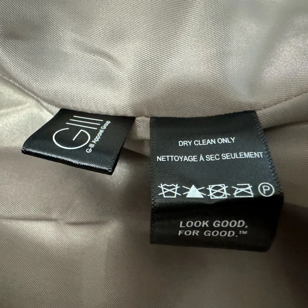 Kenneth Cole New York Women’s Asymmetrical Wool Blend Coat Camel Size Size M - Picture 4 of 10